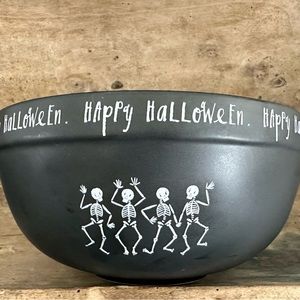 Rae Dunn Happy Halloween Dancing Skeleton Bowl